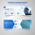 Social media company banner abstract modern design