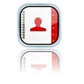 Social Media contact computer like icon Royalty Free Stock Photo