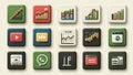 Social Media Content Performance Dashboard Icon Royalty Free Stock Photo