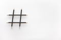 Social media and creativity concepts with Hashtag sign made of pencil.digital marketing images