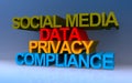 social media data privacy compliance on blue