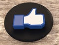 Social media facebook thumbs-up