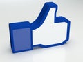 Social media facebook thumbs-up