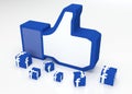 Social media facebook thumbs-up