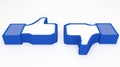 Social media facebook thumbs-up