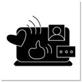 Social media glyph icon Royalty Free Stock Photo