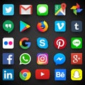 Social media icon for Facebook, Whatsapp, Skype, Youtube, Instagram, Snapchat, Hangout, Twitter