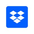Social media icon illustration dropbox. Dropbox Icon. Vector illustration Royalty Free Stock Photo