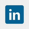 Social media icon illustration linkedIn. LinkedIn Icon. Vector illustration