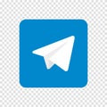 Social media icon illustration telegram. Telegram Icon. Vector illustration Royalty Free Stock Photo
