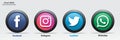Social media icon logo collection vektor design