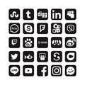 Social Media Icon of networking site and App symbol