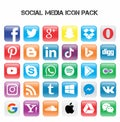Social Media Icon Pack / Botton Social Media Icon Royalty Free Stock Photo