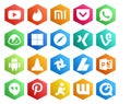 20 Social Media Icon Pack Including adsense. player. safari. media. android