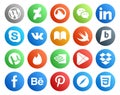 20 Social Media Icon Pack Including apps. nvidia. chat. tinder. brightkite