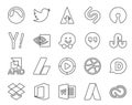 20 Social Media Icon Pack Including dribbble. windows media player. nvidia. ads. amd