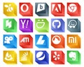 20 Social Media Icon Pack Including feedburner. grooveshark. smugmug. ads. ati