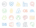 20 Social Media Icon Pack Including grooveshark. sports. utorrent. ea. lastfm