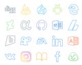 20 Social Media Icon Pack Including microsoft access. sports. word. ea. viddler