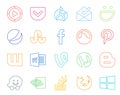 20 Social Media Icon Pack Including nvidia. blogger. facebook. utorrent. word