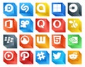 20 Social Media Icon Pack Including nvidia. wattpad. viddler. grooveshark. swarm