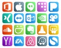 20 Social Media Icon Pack Including player. vlc. nvidia. evernote. music