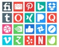 20 Social Media Icon Pack Including safari. like. opera. nvidia. question