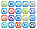 20 Social Media Icon Pack Including slideshare. safari. ati. pepsi. github