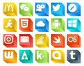 20 Social Media Icon Pack Including stockoverflow. email. aim. gmail. windows