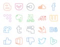 20 Social Media Icon Pack Including swift. tumblr. facebook. viddler. ati