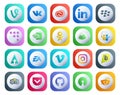 20 Social Media Icon Pack Including video. sports. nvidia. ea. forrst