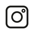 Social media icon, photo camera instagram icons