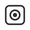 Social media icon, photo camera instagram icons