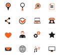 social media icon set Royalty Free Stock Photo