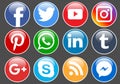 Social media icons Royalty Free Stock Photo