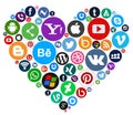 Social Media Icons Royalty Free Stock Photo