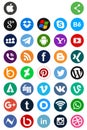 Social Media Icons Royalty Free Stock Photo