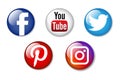 Social media icons Royalty Free Stock Photo