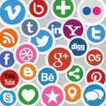 Social Media Icons Royalty Free Stock Photo