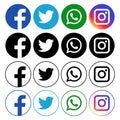 Social media icons Royalty Free Stock Photo