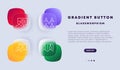 Social media icons set. Communication and networking. Internet concept. Glassmorphism style. Vector line icon for Business and Royalty Free Stock Photo