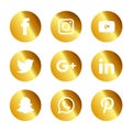 Social media icons set Logo Vector Illustrator Royalty Free Stock Photo