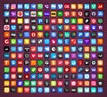 Social media icons set vector Royalty Free Stock Photo