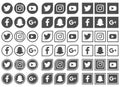 Social Media Icons - vector illustration