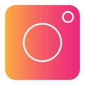 Social media Instagram Camera Icon or Logo Illustration Royalty Free Stock Photo