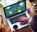 Social Media Internet Multimedia Concept Royalty Free Stock Photo