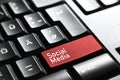 Social Media , Keyboard button enter symbol Royalty Free Stock Photo