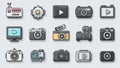 Social Media Live Streaming Icon Royalty Free Stock Photo