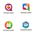 Social media logo and icon design