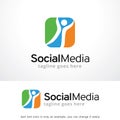 Social Media Logo Template Design Vector, Emblem, Design Concept, Creative Symbol, Icon